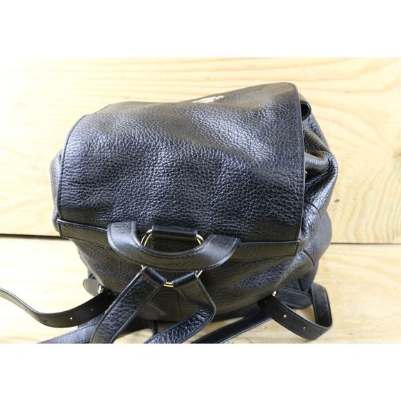 Coach Backpack Womens Black Pebble Leather Billie Turnlock F37410 2016 Handbag - Picture 5 of 11